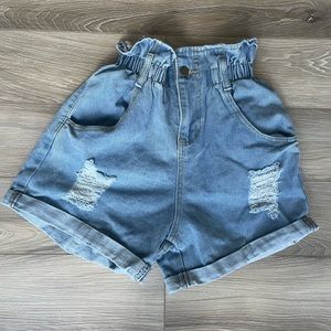 Denim shorts
